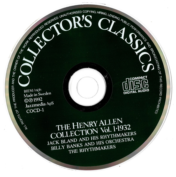 lataa albumi Henry Allen - The Henry Allen Collection Vol 1 1932