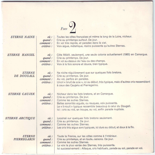 last ned album JeanClaude Roché - Sternes Mouettes Et Goélands