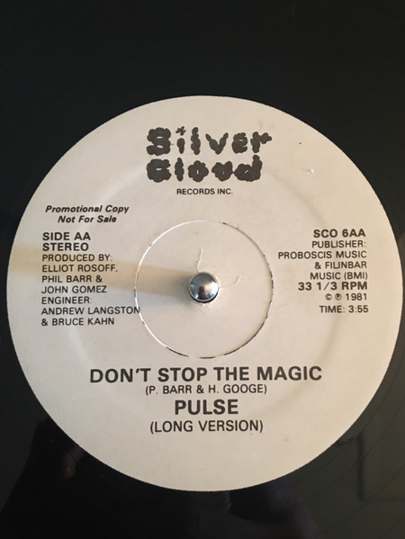 Pulse – Don't Stop The Magic (1981, Vinyl) - Discogs