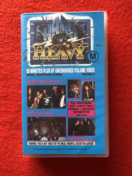 Hard 'N' Heavy Volume 8 (1992, VHS) - Discogs