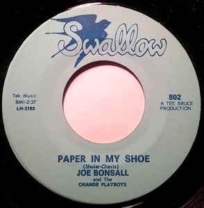 Joe Bonsall And The Orange Playboys - Paper In My Shoe / My Wedding Ring For A Souvenier album cover