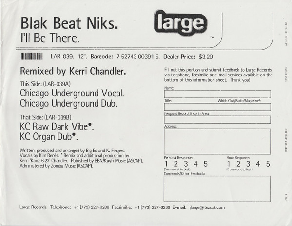 télécharger l'album Blak Beat Niks - Ill Be There