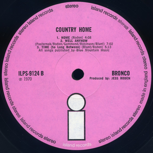 Bronco – Country Home (1970, Vinyl) - Discogs