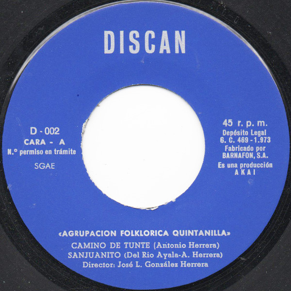 télécharger l'album Agrupacion Folklorica Quintanilla - Agrupacion Folklorica Quintanilla