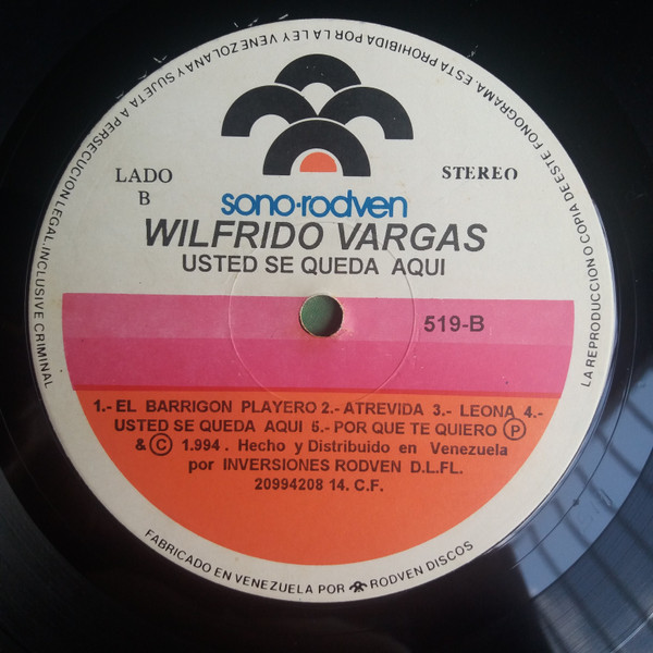 télécharger l'album Wilfrido Vargas - Usted Se Queda Aqui