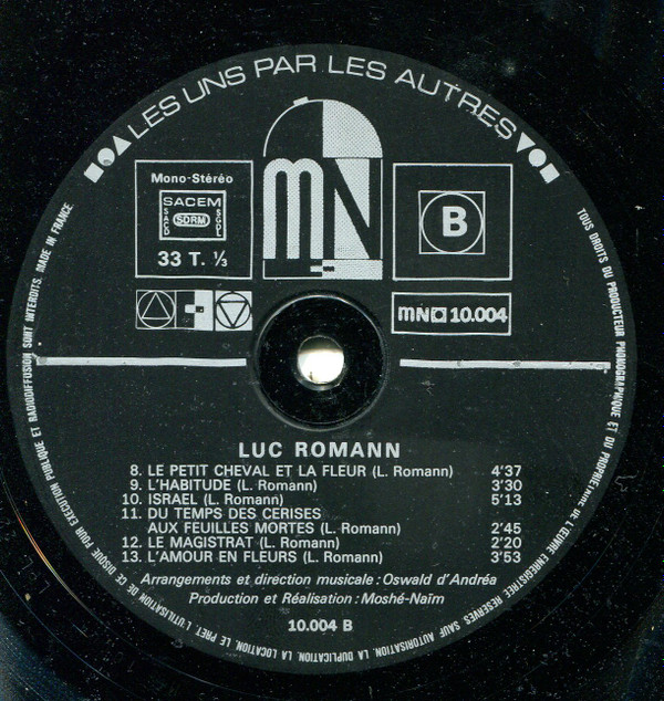 lataa albumi Luc Romann - Le Voleur