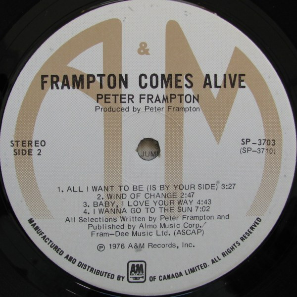 Peter Frampton - Frampton Comes Alive | A&M Records (SP-3703) - 6