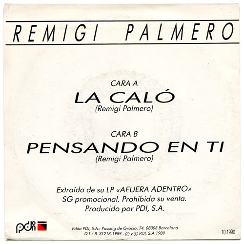 lataa albumi Remigi Palmero - La Caló