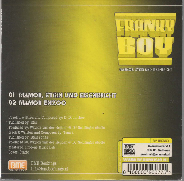 last ned album Franky Boy - Mamor Stein Und Eisenbricht