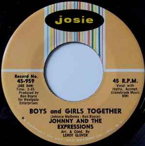 Johnny & The Expressions - Boys And Girls Together / Give Me One More Chance album cover