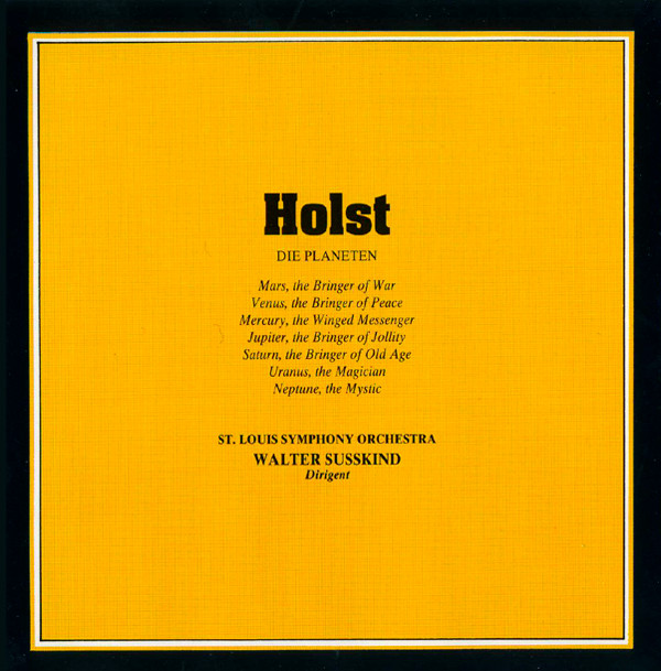 lataa albumi Holst St Louis Symphony Orchestra Walter Susskind - Die Planeten