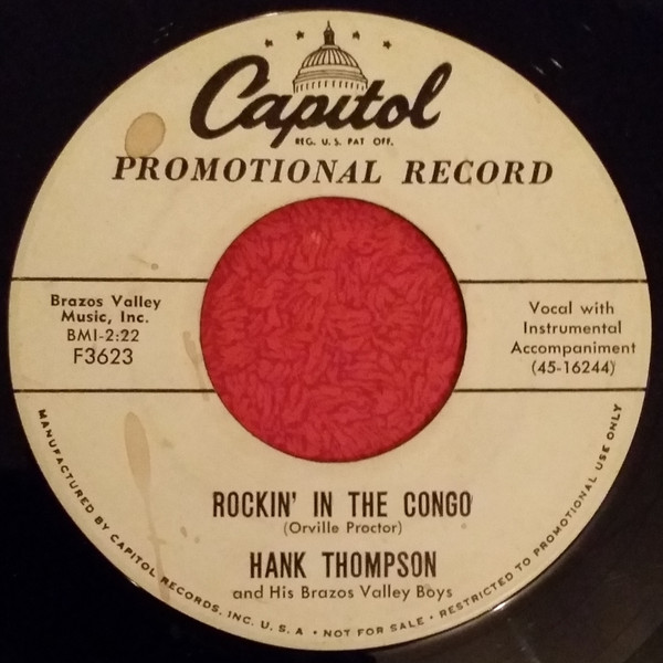 Hank Thompson And His Brazos Valley Boys – Rockin' In The Congo