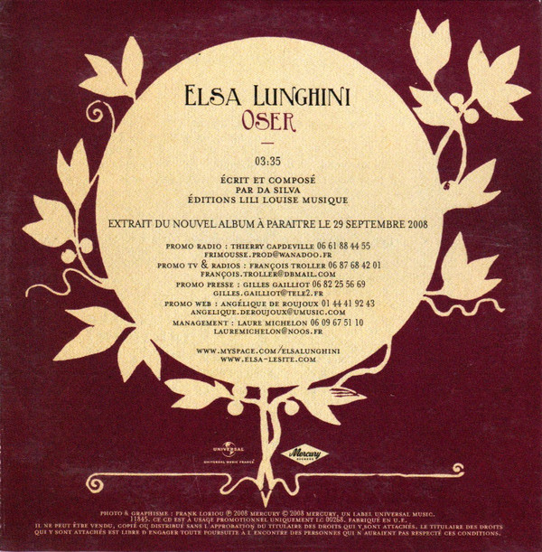 Album herunterladen Elsa Lunghini - Oser