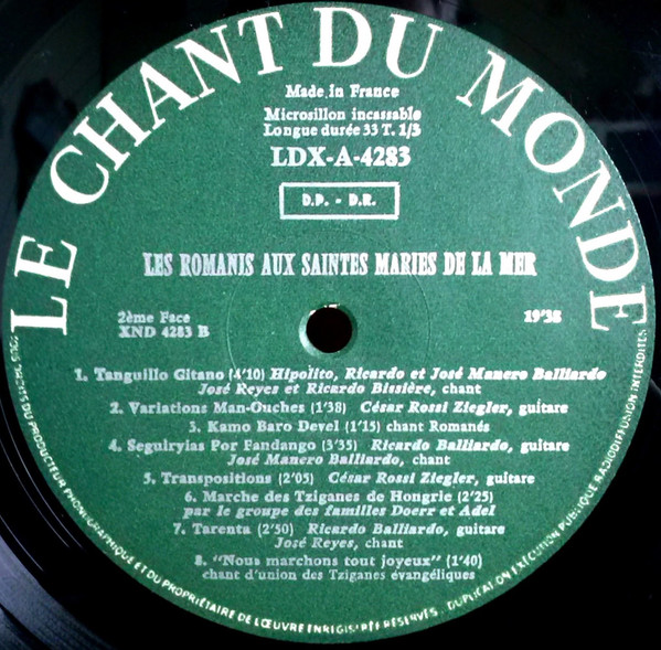 Les Romanis - Aux Saintes Maries De La Mer | Le Chant Du Monde (LDX-A-4283) - 4