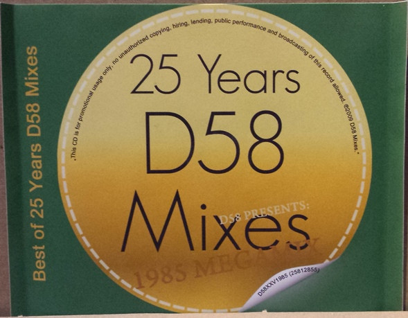 lataa albumi Various - D58 Presents 1985 Megamix Best Of 25 Years D58 Mixes
