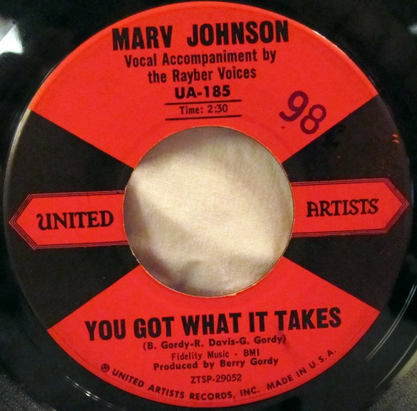 Marv Johnson – You Got What It Takes / Don't Leave Me (1959