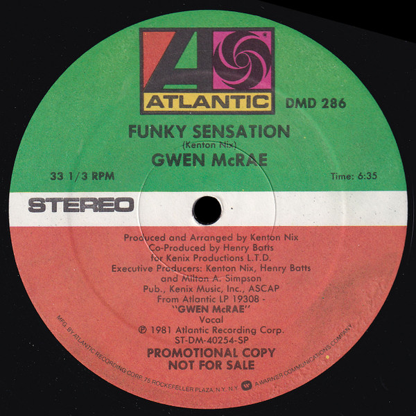 Gwen McCrae – Funky Sensation (1981, SP - Specialty Pressing