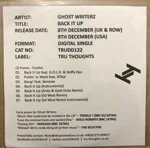 Ghost Writerz - Back It Up album cover