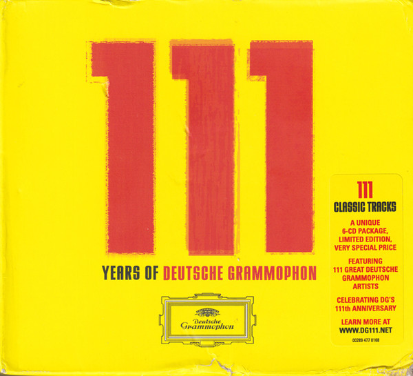 111 Years Of Deutsche Grammophon (2009, CD) - Discogs