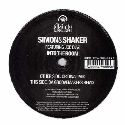 descargar álbum Simon & Shaker Featuring Joe Díaz - Into The Room