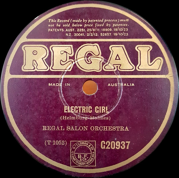 ladda ner album Regal Salon Orchestra - Electric Girl Rendezvous Intermezzo