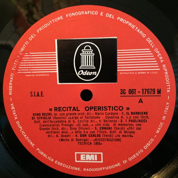 lataa albumi Gino Bechi - Recital Operistico