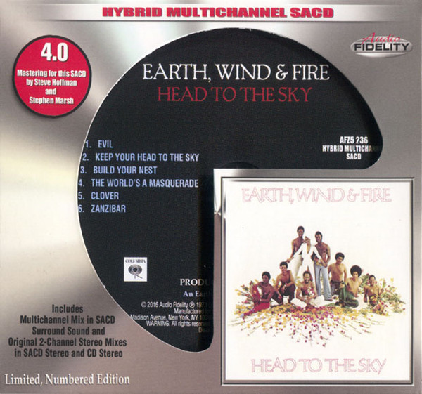 Wind　即決　ヘッド・トゥ・ザ・スカイ　the　Head　Earth，　to　Audio　Fire　Fidelity　SACD　アース・ウィンドファイアー　Sky-