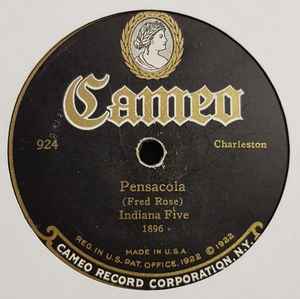 Original Indiana Five - Pensacola / Hard To Get Gertie album cover