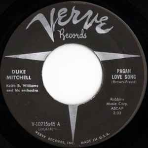 Duke Mitchell - Pagan Love Song / Just Say I Love Her album cover