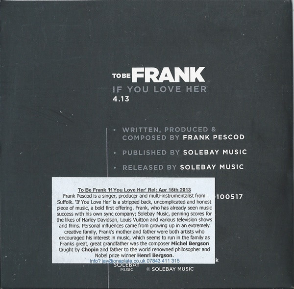 télécharger l'album To Be Frank - If You Love Her