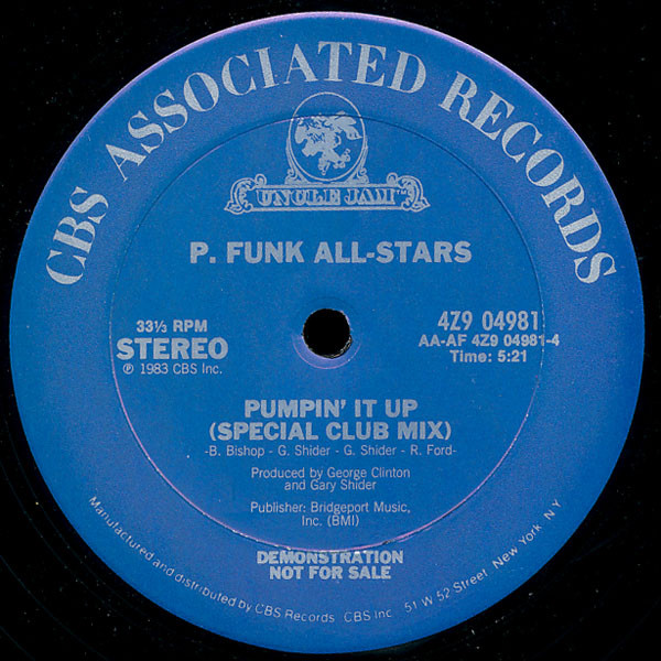 P. Funk All-Stars – Pumpin' It Up (1983, Vinyl) - Discogs