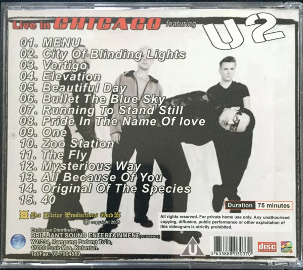 lataa albumi U2 - Live In Chicago Featuring U2