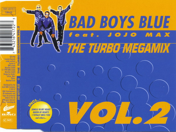 Bad Boys Blue Feat. Jojo Max – The Turbo Megamix Vol. 2 (1998, CD