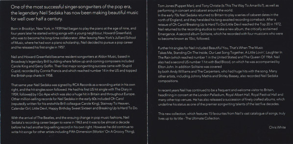 last ned album Neil Sedaka - The Ultimate Collection