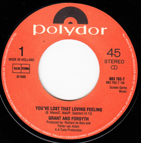 ladda ner album Grant & Forsyth - Youve Lost That Loving Feeling