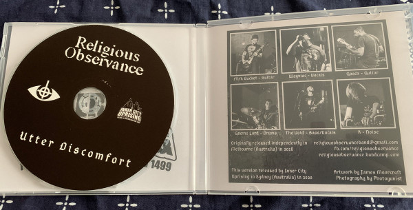 Album herunterladen Religious Observance - Utter Discomfort