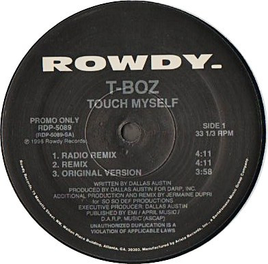 T-Boz – Touch Myself (1996, Vinyl) - Discogs