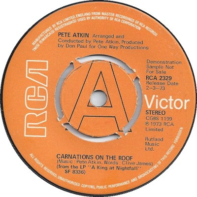 lataa albumi Pete Atkin - Carnations On The Roof