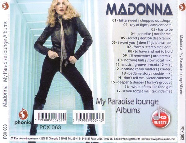 télécharger l'album Madonna - My Paradise Lounge Albums