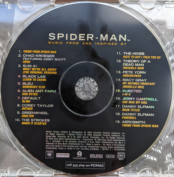 Danny Elfman Spider-Man CD - サウンドトラック