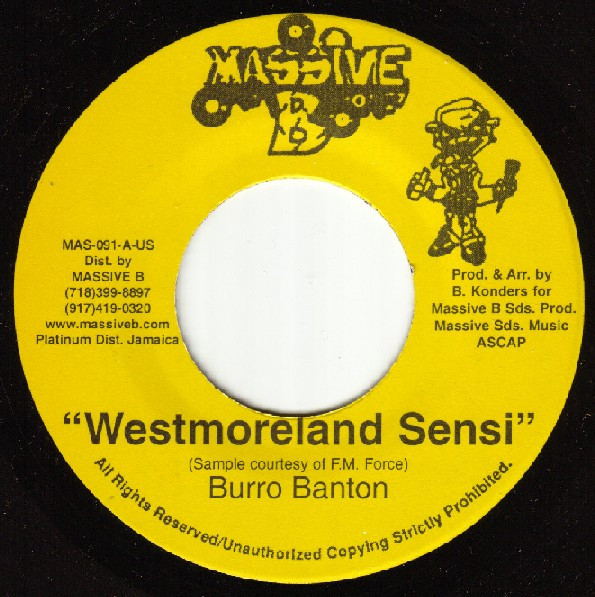 Burro Banton – Westmoreland Sensi (1995, Vinyl) - Discogs