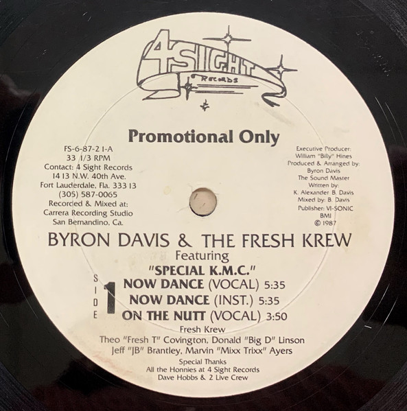 Byron Davis & The Fresh Krew Featuring Special K.M.C. – Now Dance 