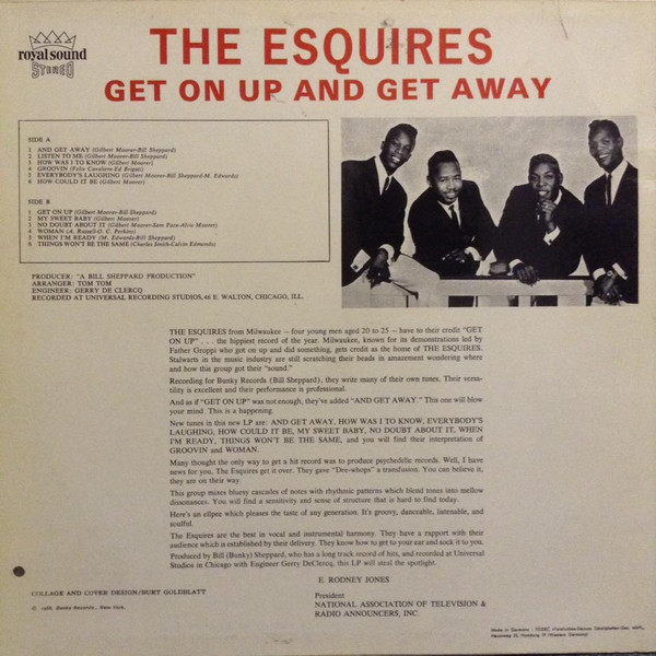 Album herunterladen The Esquires - Get On Up And Get Away