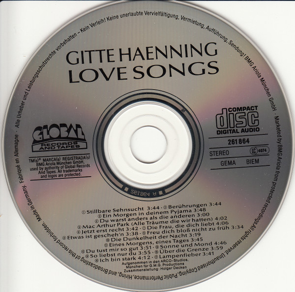Album herunterladen Gitte Hænning - Love Songs