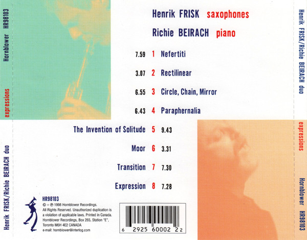 descargar álbum Henrik Frisk Richie Beirach - Expressions
