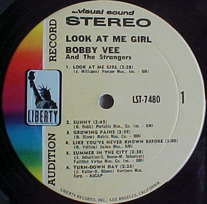 Bobby Vee And The Strangers – Look At Me Girl (1967, Vinyl) - Discogs