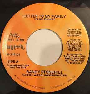 Randy Stonehill - Letter To My Family / Grandfather's Song album cover