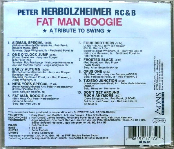 lataa albumi Peter Herbolzheimer RC & B - Fat Man Boogie
