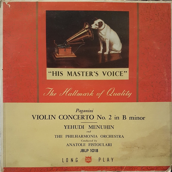 baixar álbum Paganini, Yehudi Menuhin, The Philharmonia Orchestra, Anatole Fistoulari - Violin Concerto No 2 In B Minor