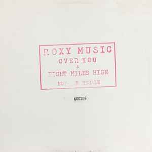 Roxy Music Over You Eight Miles High 1980 Vinyl Discogs